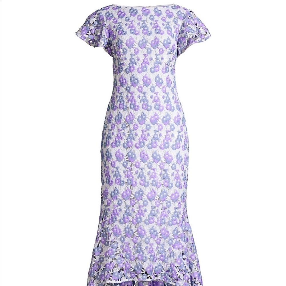 NWT Shoshanna Genoveva Lace High Low Floral Dress
